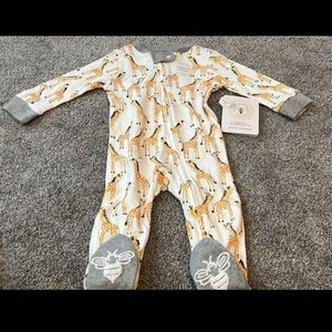 Burt’s Bees organic cotton sleeper size 3-6 months new with tags